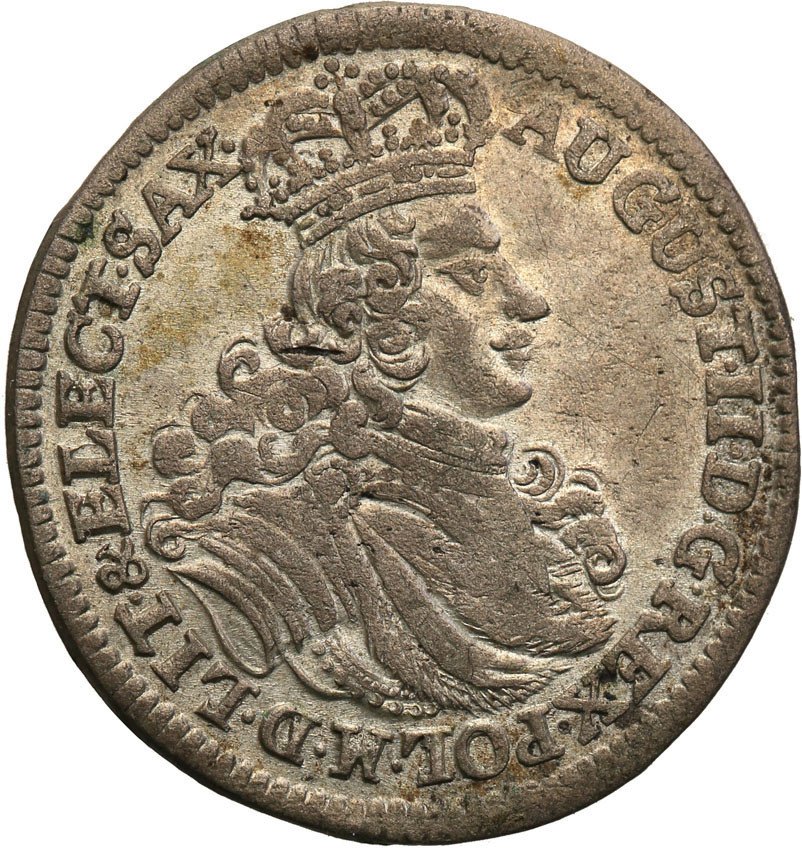August II Mocny. Szóstak (6 groszy) 1702, Lipsk